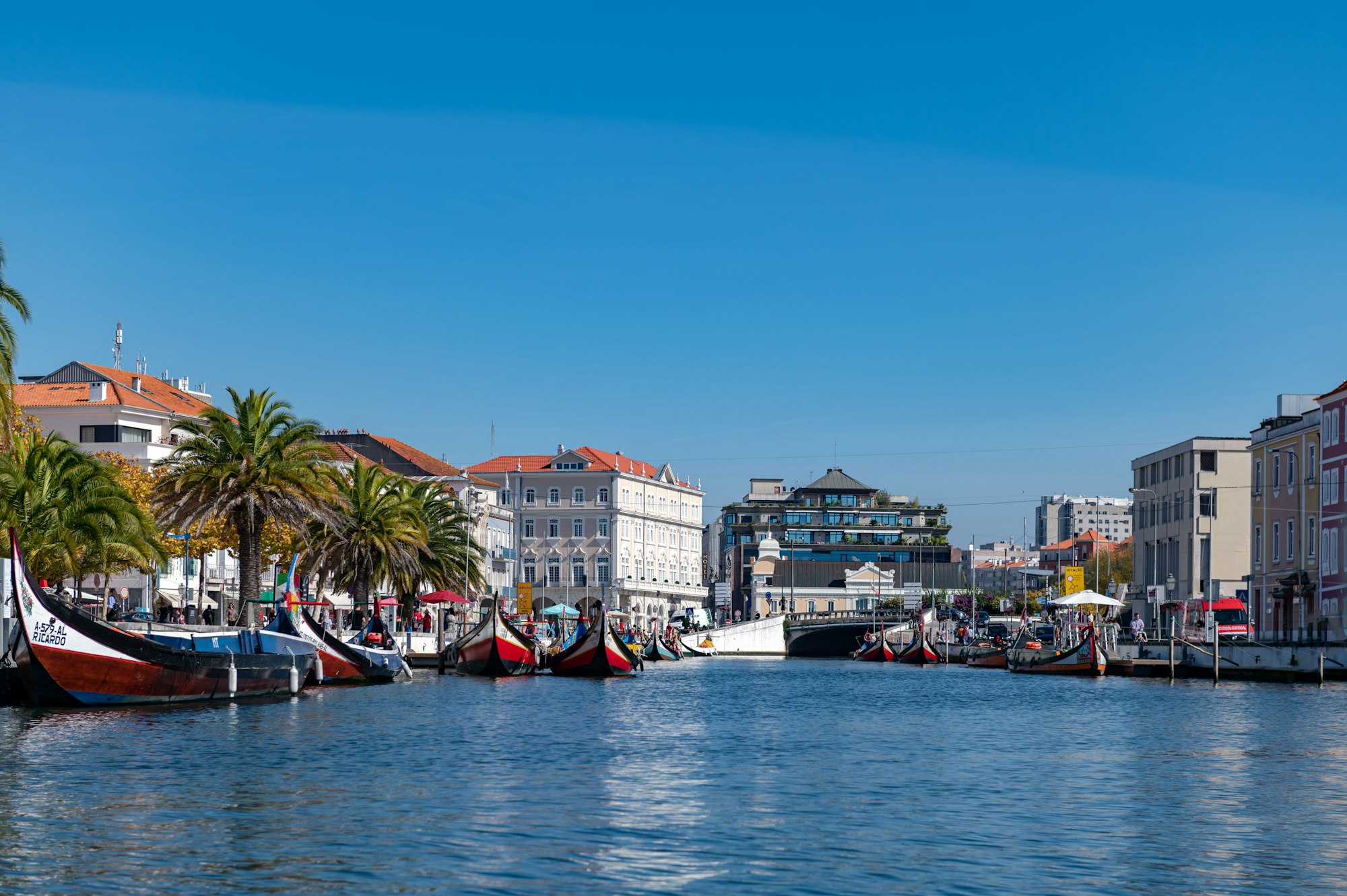 Aveiro city centre in autumn
