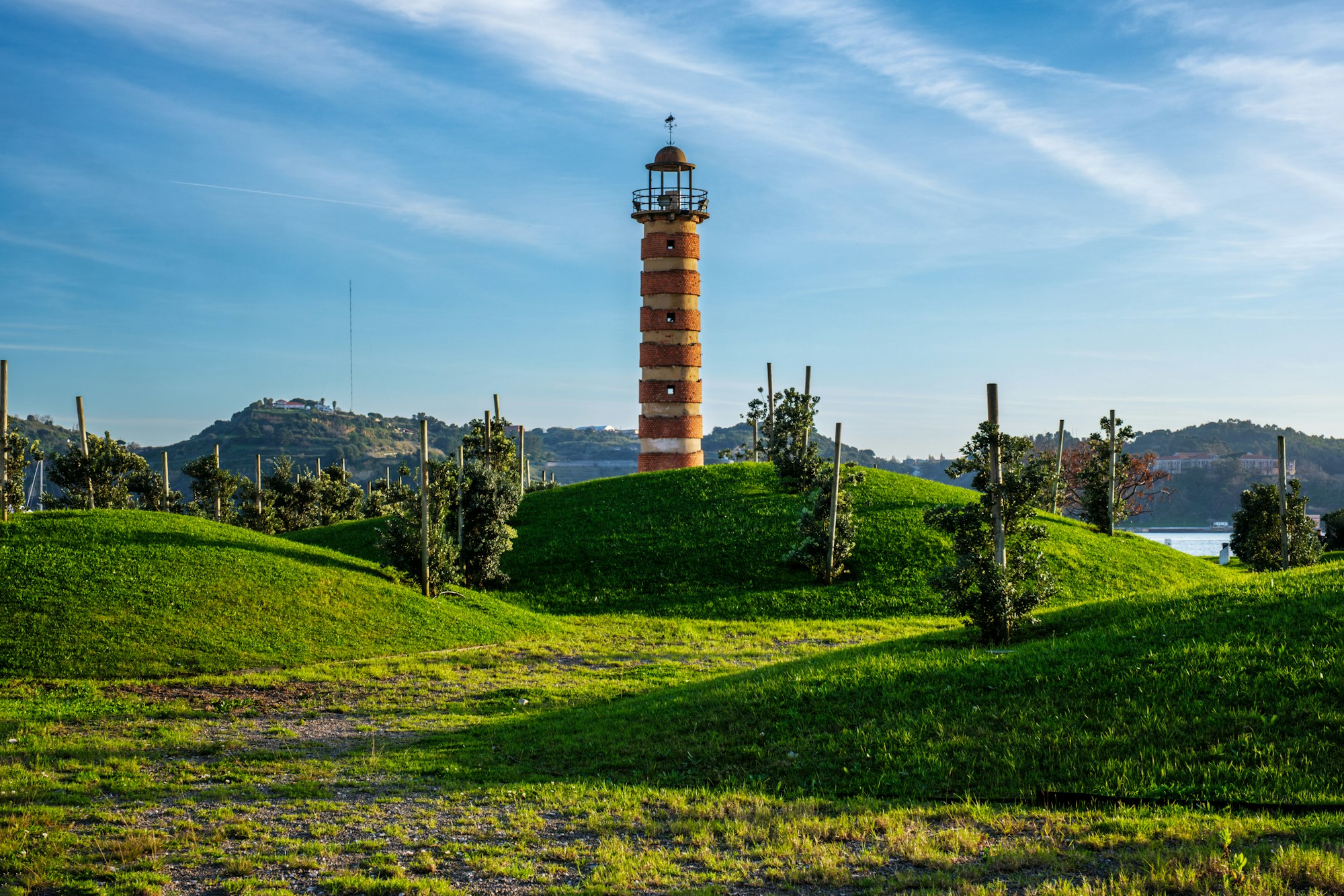 Belem lighthouse on bank of Tagus river, Lisbon, Portugal