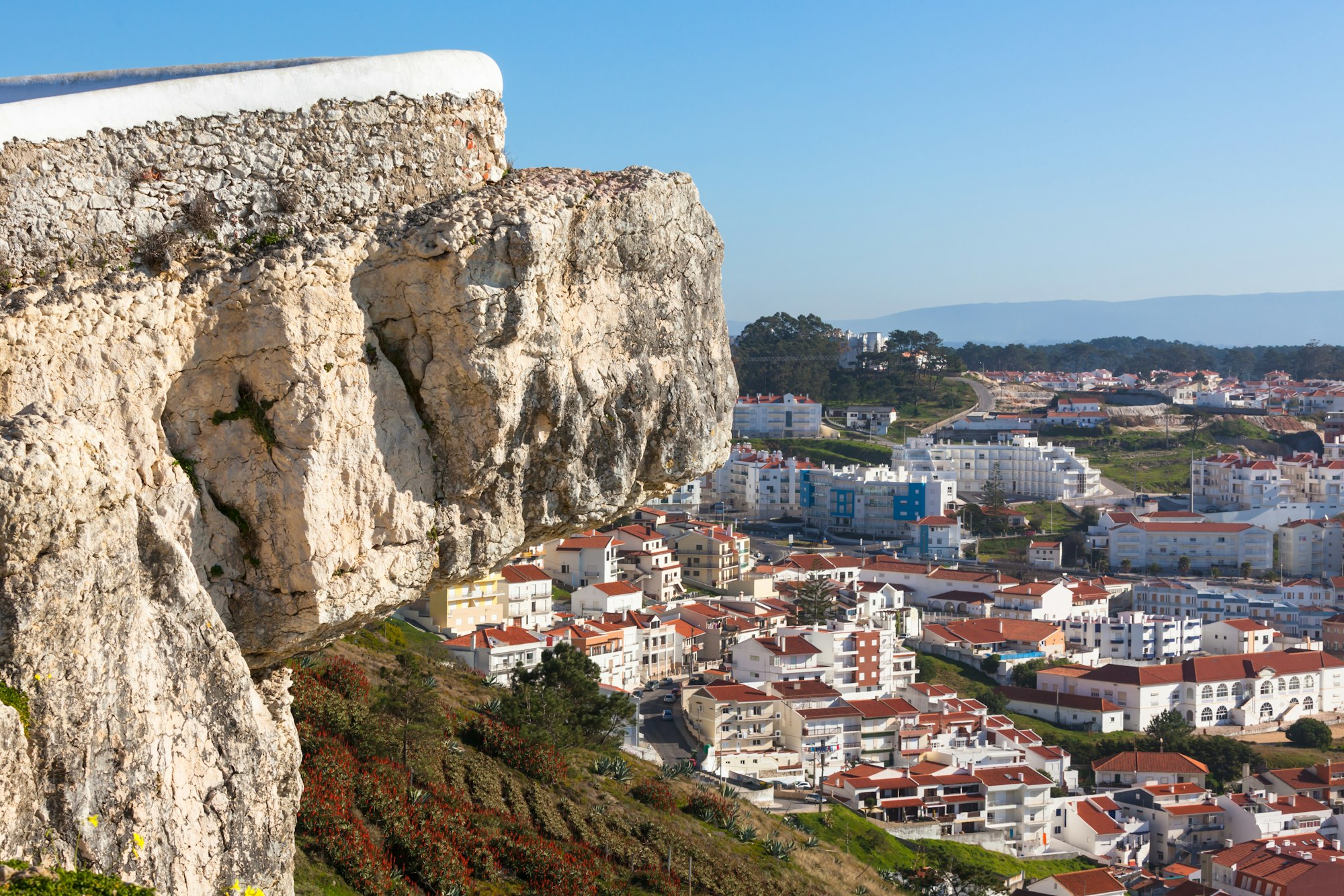 Nazare, Portugal, View from Cliff Above
